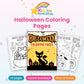 Halloween Coloring Pages printable - cover and preview