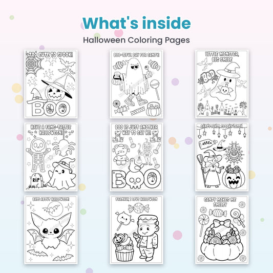 Halloween Coloring Pages printable - whats inside