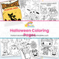 Halloween Coloring Pages printable - page collage