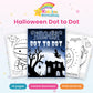 Halloween Dot to Dot printable - cover and preview
