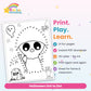Halloween Dot to Dot printable - features