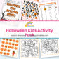 Halloween Kids Activity Pack printable - page collage