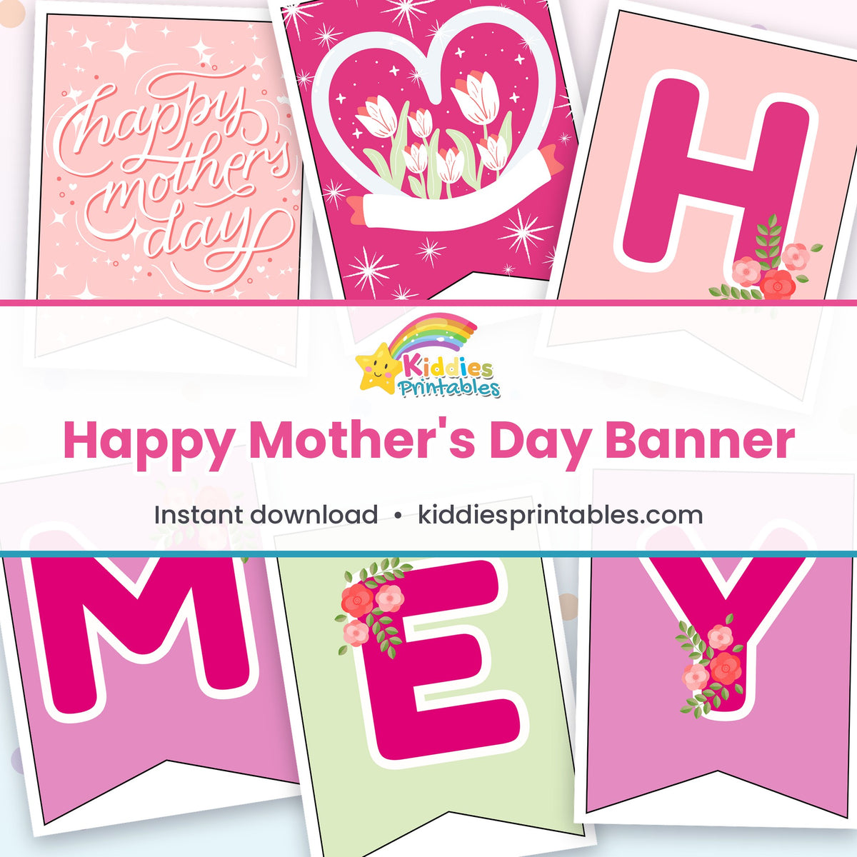 Happy Mother's Day Banner printable – page collage