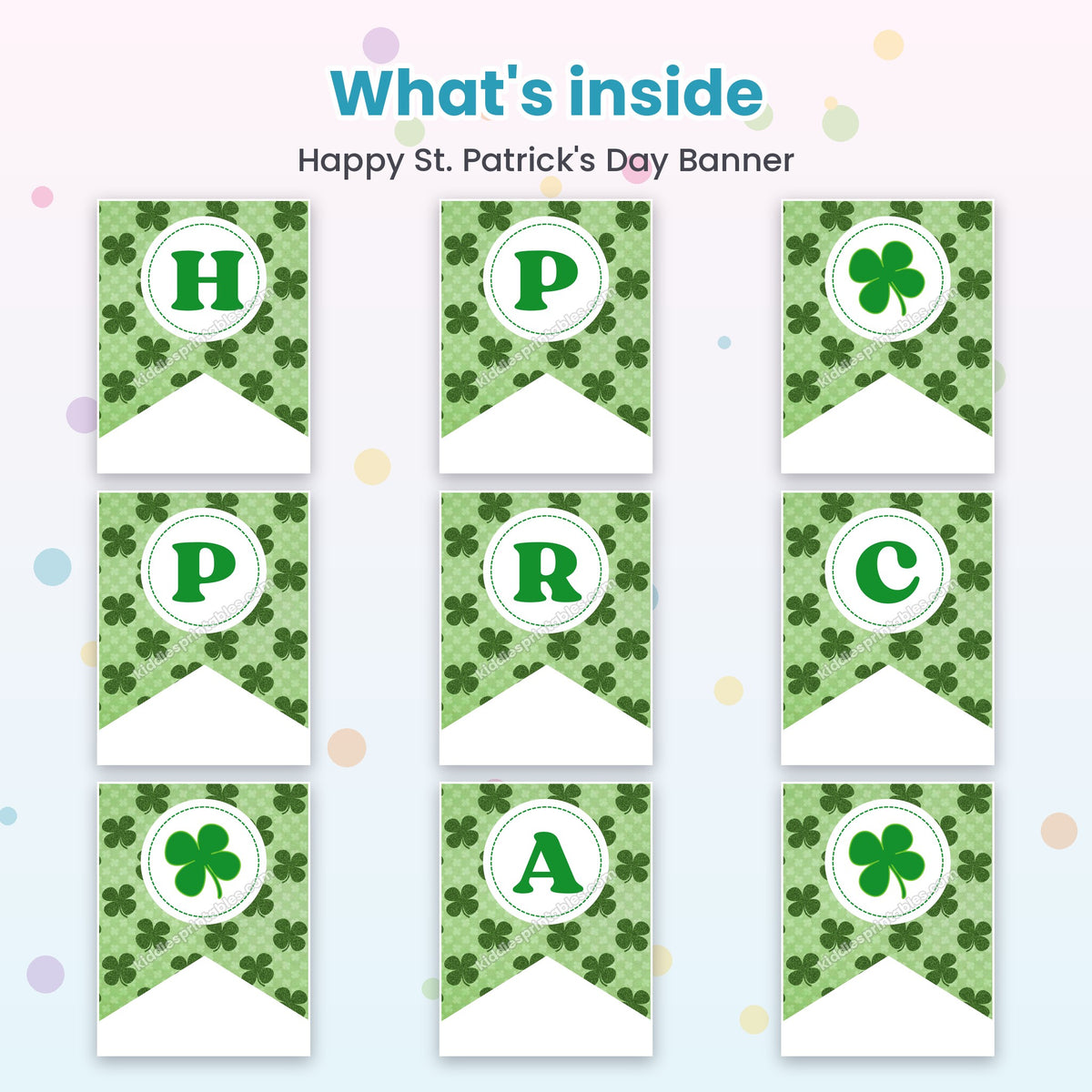 Happy St. Patrick's Day Banner – what's inside