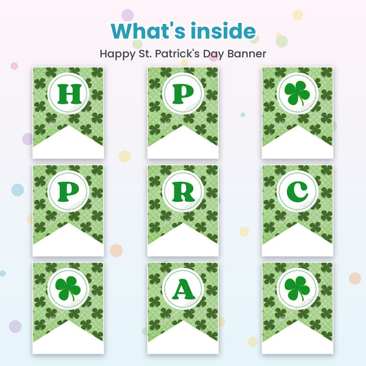 Happy St. Patrick's Day Banner – what's inside