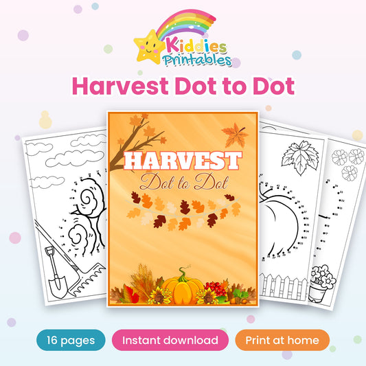 Harvest Dot to Dot printable cover