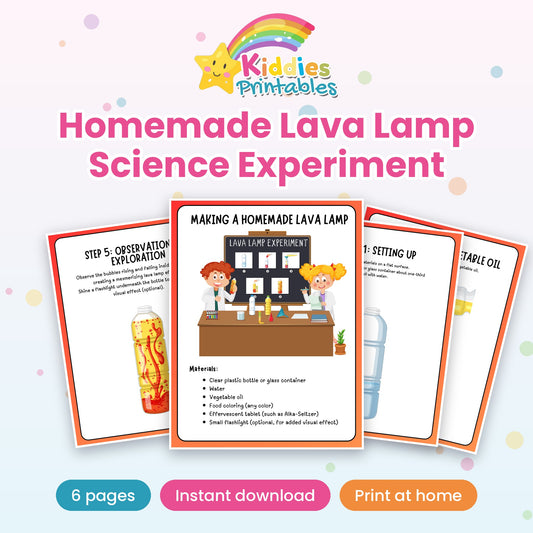 Homemade Lava Lamp Science Experiment printable – cover