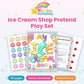 Ice Cream Shop Pretend Play Set printable – cover