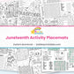 Juneteenth Activity Placemats printable – page collage