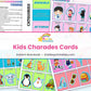 Kids Charades Cards printable – page collage