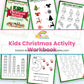 Kids Christmas Activity Workbook printable - page collage