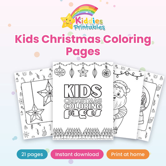 Kids Christmas Coloring Pages printable – cover