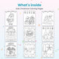 Kids Christmas Coloring Pages printable – inside pages preview