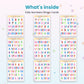 Kids Numbers Bingo Cards printable – inside pages preview