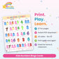 Kids Numbers Bingo Cards printable – what's included