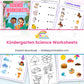 Kindergarten Science Worksheets printable – page collage