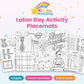 Labor Day Activity Placemats printable – cover