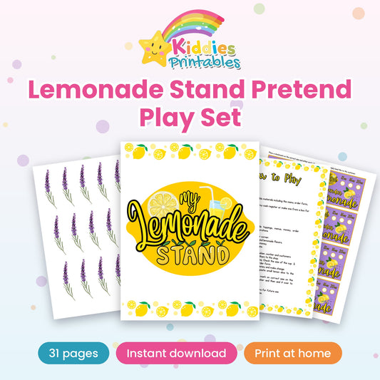 Lemonade Stand Pretend Play Set printable – cover