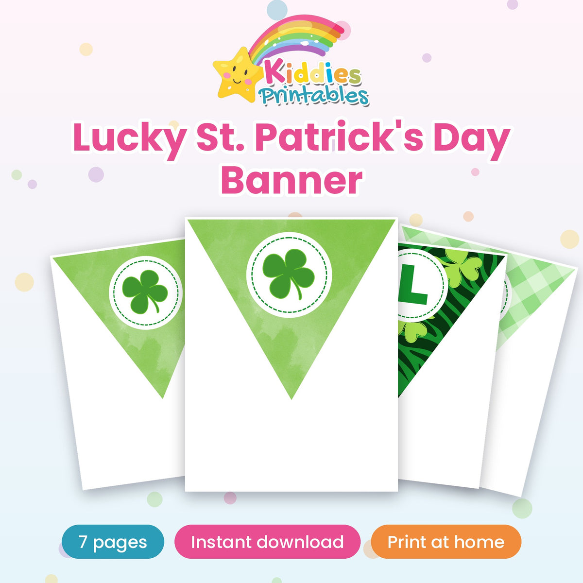 Lucky St. Patrick's Day Banner printable – cover