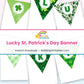 Lucky St. Patrick's Day Banner printable – page collage