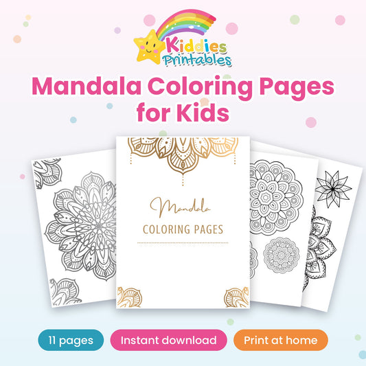 Mandala Coloring Pages for Kids printable – main preview