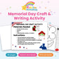 Memorial Day Craft & Writing Activity printable – cover