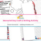 Memorial Day Craft & Writing Activity printable – page collage