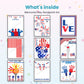 Memorial Day Handprint Art printable – inside pages preview