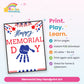 Memorial Day Handprint Art printable – what's included
