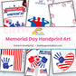 Memorial Day Handprint Art printable – page collage