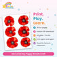 Memorial Day Poppy Wreath Craft printable – what's included