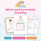 Mirror & Symmetry Drawing printable - cover and sample pages