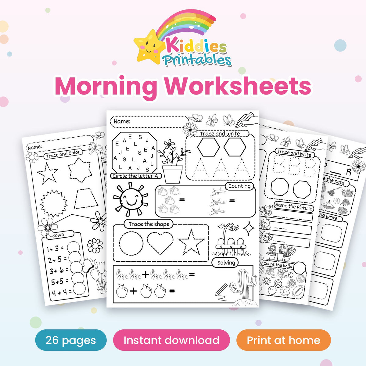 Morning Worksheets printable – cover
