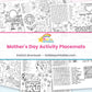 Mother's Day Activity Placemats printable – page collage