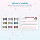 Pin the Bow on the Penguin printable – inside pages preview