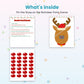 Pin the Nose on the Reindeer printable – inside pages preview