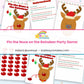 Pin the Nose on the Reindeer printable – page collage