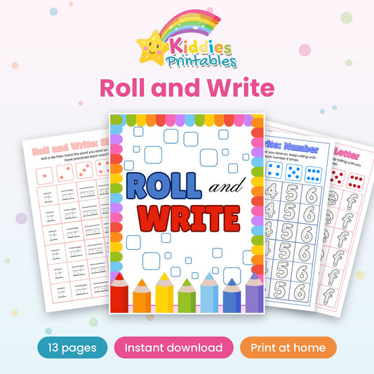 Roll and Write printable – cover