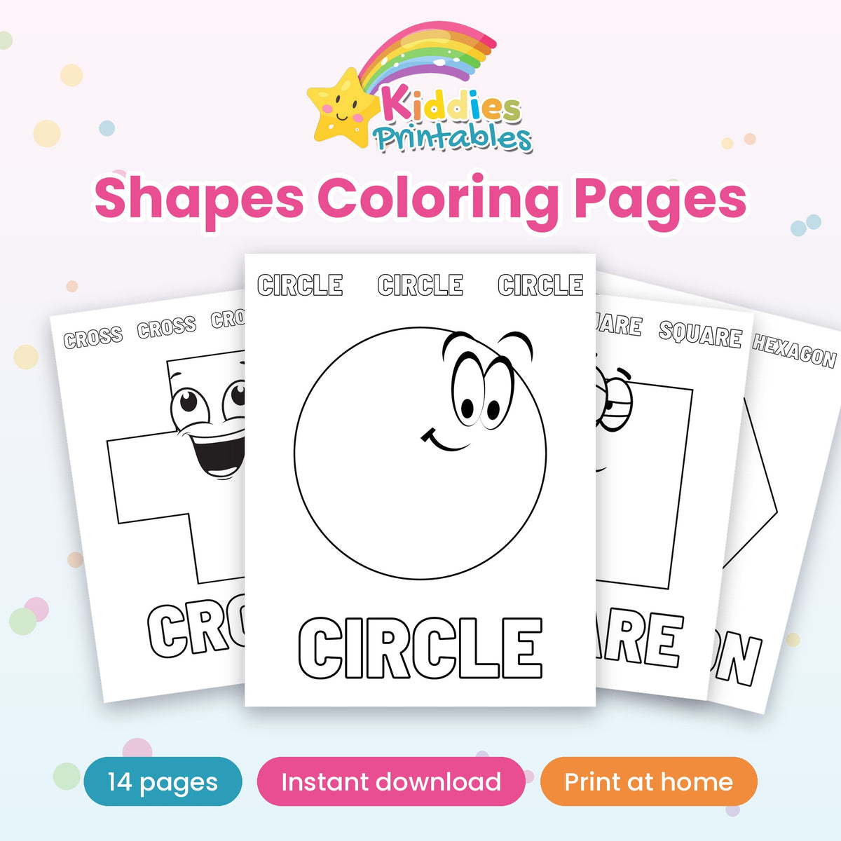 Shapes Coloring Pages printable – main preview