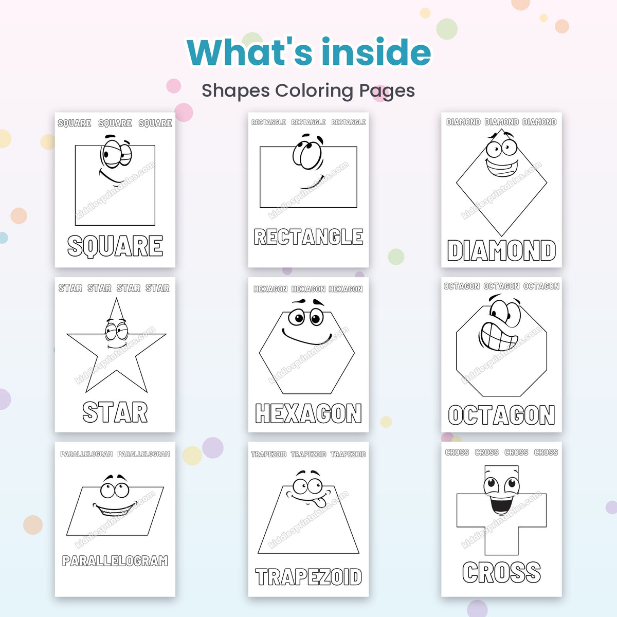 Shapes Coloring Pages – what's inside
