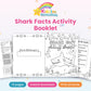 Shark Facts Activity Booklet printable – cover
