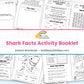 Shark Facts Activity Booklet printable – page collage