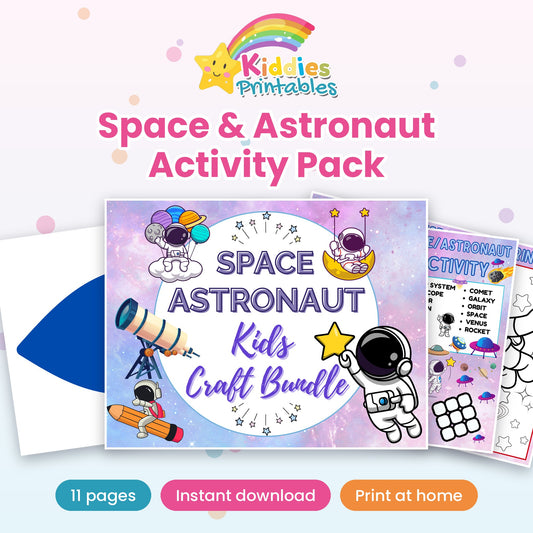 Space & Astronaut Activity Pack printable – cover