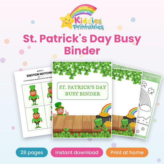St. Patrick's Day Busy Binder printable – main preview