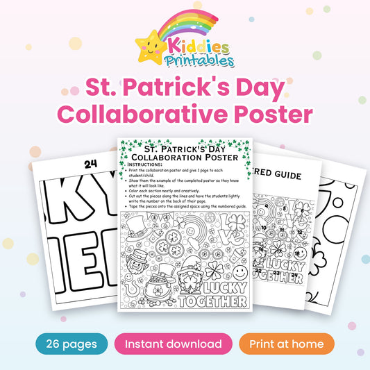 St. Patrick's Day Collaborative Poster printable – main preview