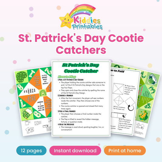 St. Patrick's Day Cootie Catchers printable – main preview