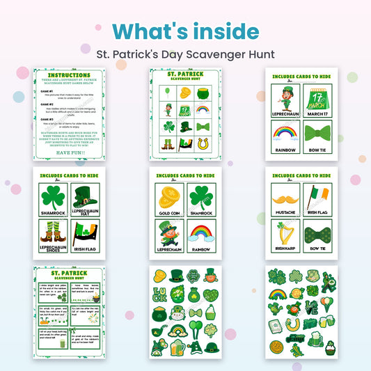 St. Patrick's Day Scavenger Hunt – what's inside