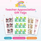 Teacher Appreciation Gift Tags printable – main preview