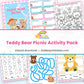 Teddy Bear Picnic Activity Pack printable – page collage