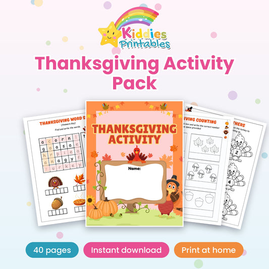 Thanksgiving Activity Pack printable cover